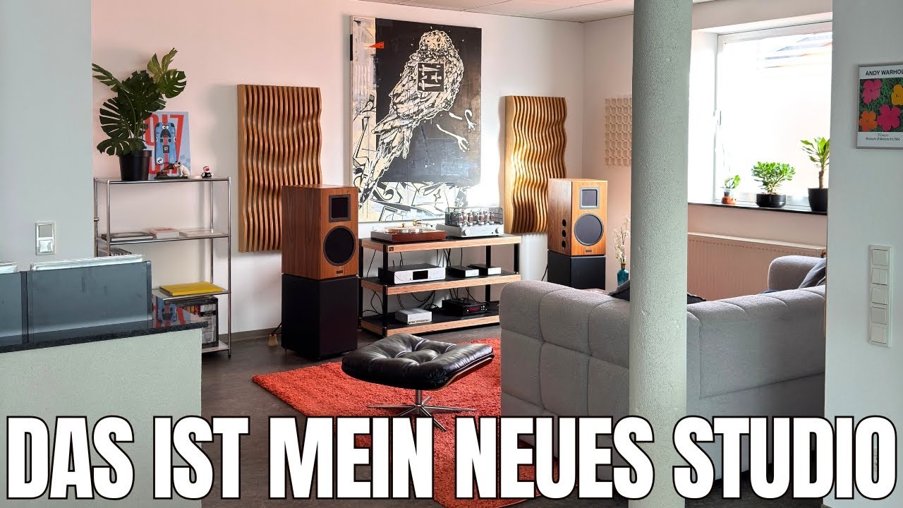 HiFi & Vinyl erleben: RoomTour meines neuen YouTube & Hörstudios
