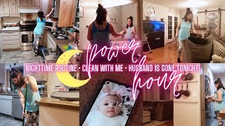 🌙 Late Night Power Hour • Nighttime Cleaning Routine • Sahm Of 3!