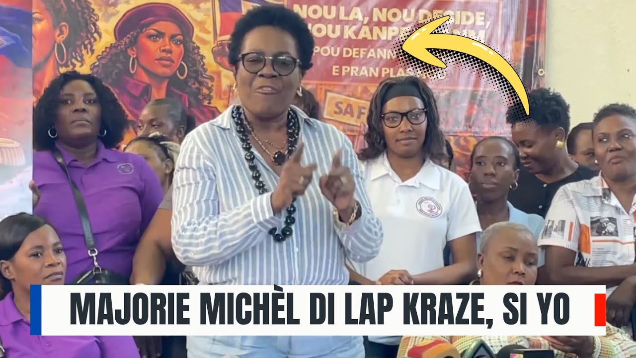 Pwoblèm pirèd ! Marjorie Michel di lap kraze tout desizyon si yo pa mete fanm nan pouvwa apre 7 Fev