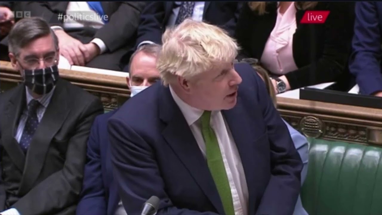 PMQ's Boris ask Sir Keir about his bottle of beer
