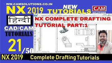 Nx Drafting Tutorial | Drafting in Nx  | NX Tutorials for Beginners
