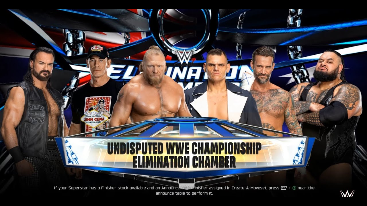 WWE 2K25 - Elimination Chamber Match For Undisputed WWE Championship (2KHDR)
