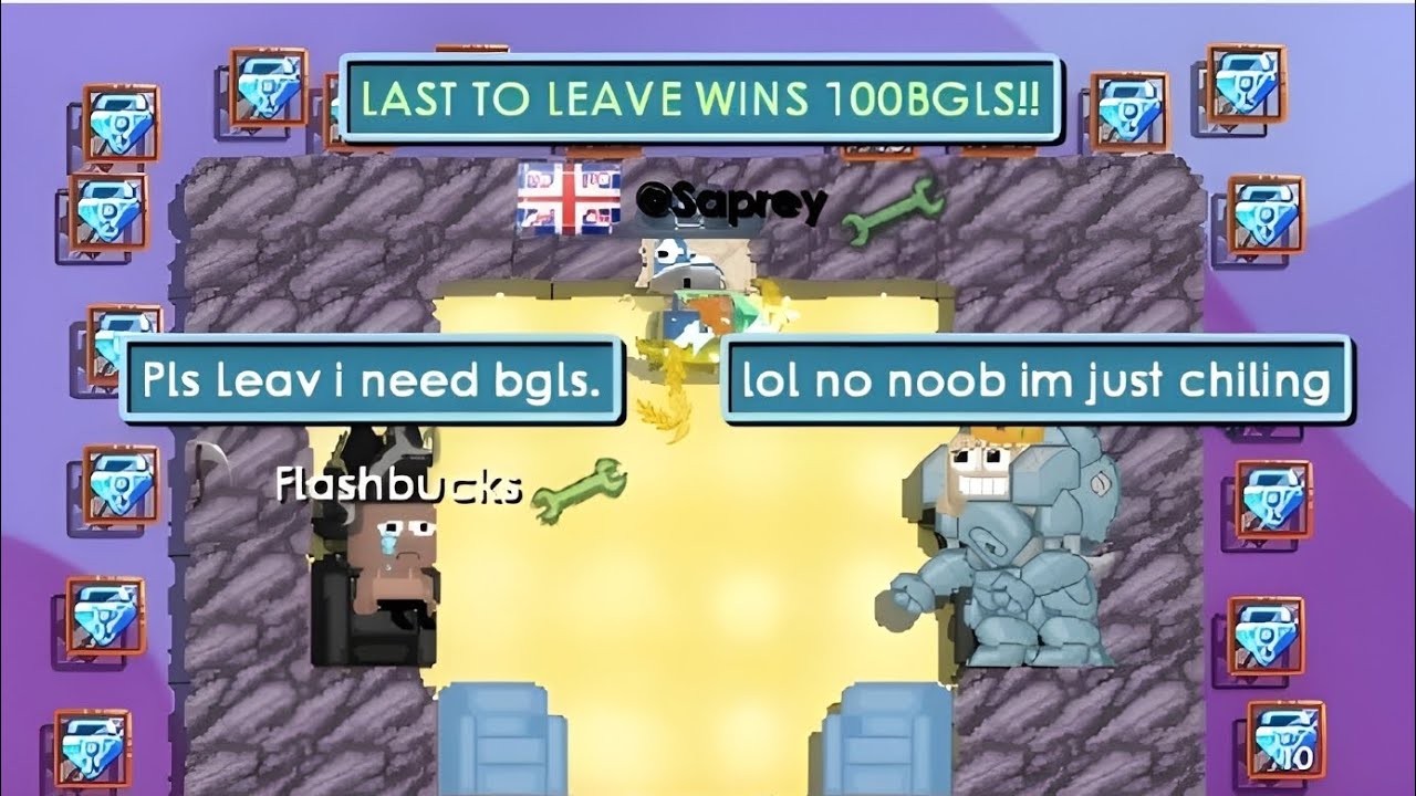 GROWTOPIA LAST TO LEAVE WINS 100BGLS!! ( CREATIVE PS )