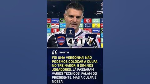 Vasco perde de 4x1 para Puerto Cabello da Venezuela