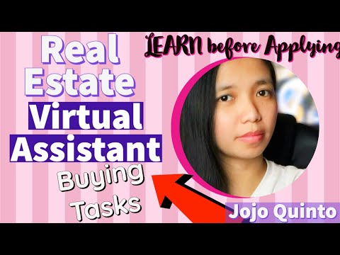 P35k to P45K/m for a Real Estate Virtual Assistant?Dont apply yet until you watch & learn the tasks!