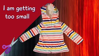 Upcycle a Kids Hooded Shirt into a Dress