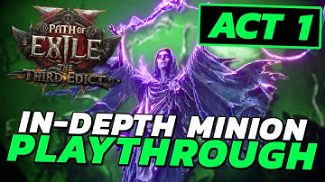 FULL CAMPAIGN PLAYTHROUGH with MINIONS! - PoE 2 Lich Leveling Guide [Act 1]