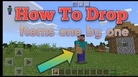 How To Drop items one by one in Minecraft |