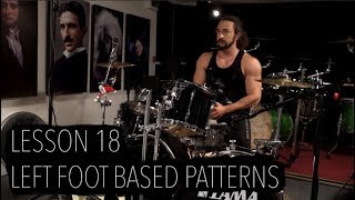 Double Bass Drum Lesson 18 - Left Foot Based Patterns