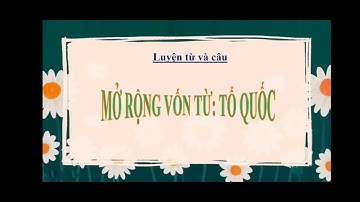 LTVC, mở rộng vốn từ: Tổ quốc