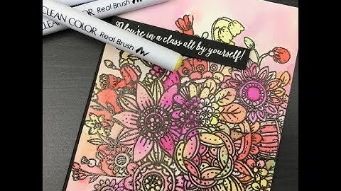 Quick Clip: Quick coloring with Zig Clean Color Real Brush Marker