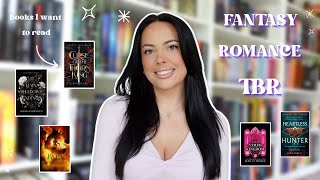 fantasy romance TBR 📖🏹 fantasy romance books I want to read