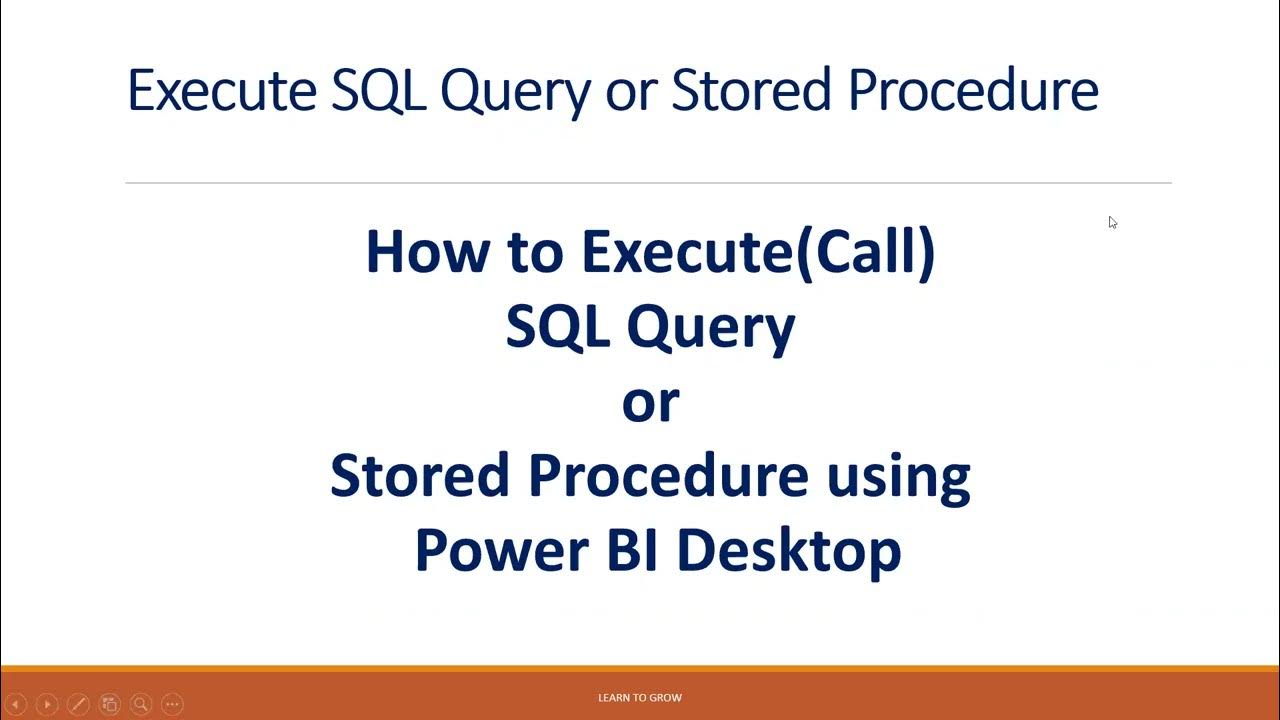 8# Power BI- How to Write SQL Query or Call Stored Procedure using PBI ...