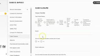 Case Closure Form