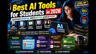 Best AI Tools for Students in 2026 #education #AcademicAI #ResearchTools #StudyHacks #NotebookLM