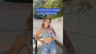 i made a bikini out of less than $1 of fabric scraps. a zero waste project