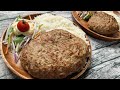 サラリーマンが休日に作る昼ごはん【ハンバーグプレート】