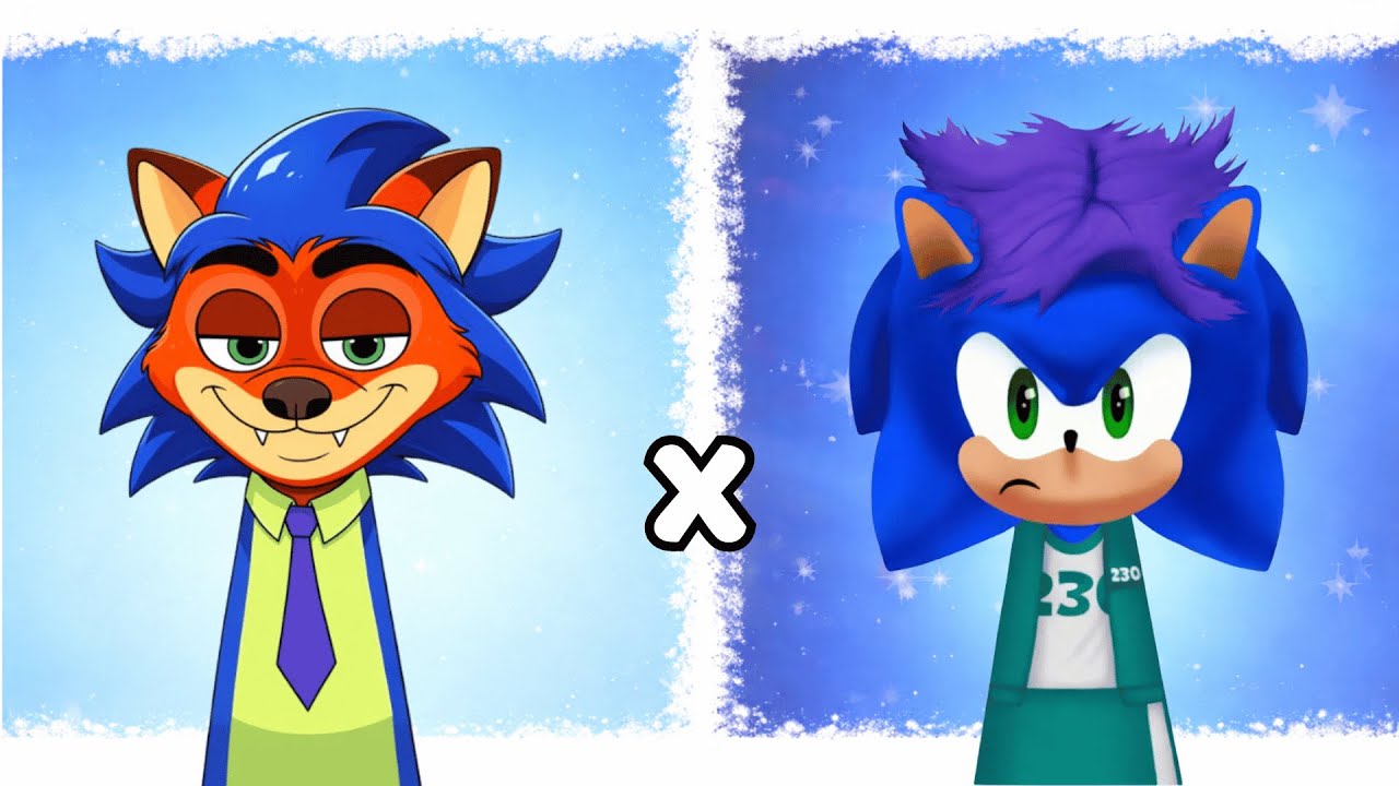 My Sprunki OC: Sonic and Sonic Fox (SQUID GAME DUO)
