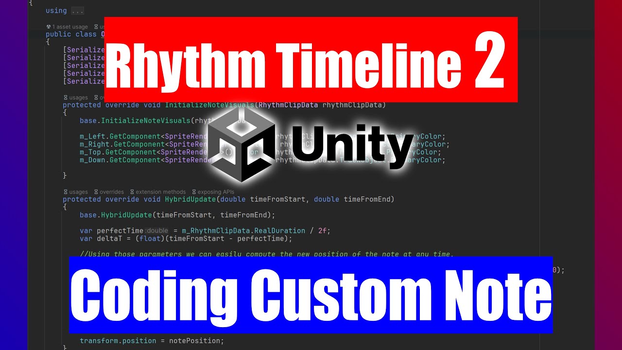 Rhythm Timeline 2 - Unity Tutorial - Coding Custom Notes Visuals! - YouTube