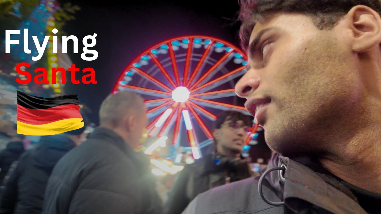 Underrated Karlsruhe Christmas Market 🎄Flying Santa! | Indian Student Vlog | Rishu Rec