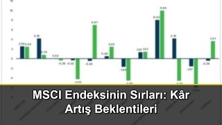 MSCI Endeksinin Sırları: Kâr Artış Beklentileri