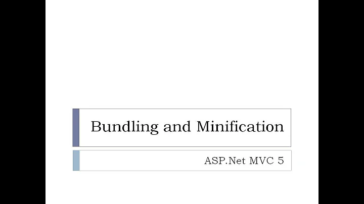 72 - Bundling and Minification in ASP.Net MVC