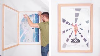 DIY Swing-Open Poster Frame | how to build a picture frame screenshot 2