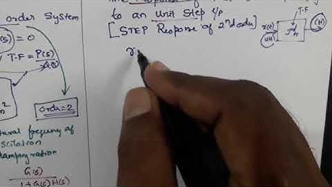 Video class 14. Time Domain Analysis-Second order system Part 1