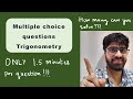 Trigonometry | MCQs Miscellaneous ex. 2 | Mah. Gvt. Text Book | JEE Mains / Advanced | MHT CET