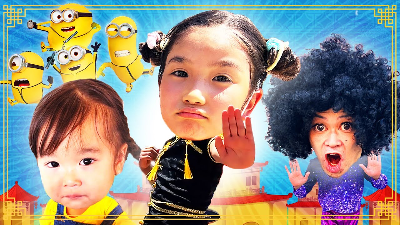 みのちゃん&ゆっちゃん怪盗ごっこ！ミニオンになってUSJで逃走中!?カンフーの修行でアチョー！　映画ミニオンズ フィーバーコラボ