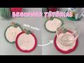 crochet apple coaster for beginner | easy crochet coaster | absolute beginner crochet tutorial