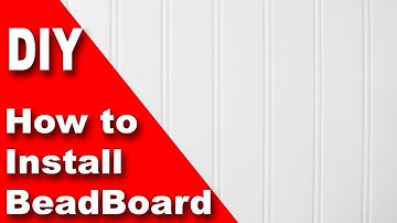 How to install beadboard / wainscoting DIY