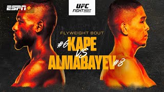 UFC VEGAS 103 LIVESTREAM KAPE VS ALMABAYEV FULL FIGHT NIGHT COMPANION & PLAY BY PLAY