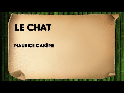 Le Chat Maurice Careme Youtube