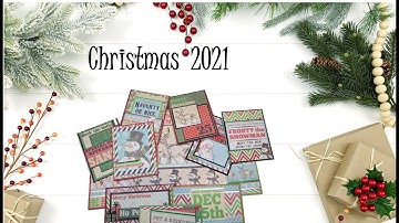 One Paper Pad Makes A Stack of  Christmas Cards--What to do with those 12x12 inch paper pads