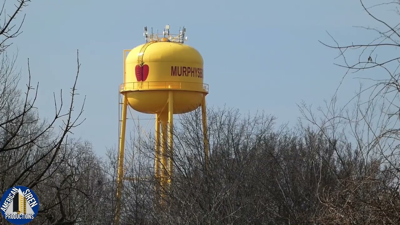 Siren Ambience, Murphysboro, Illinois (Illinois Statewide Tornado Drill 2026)
