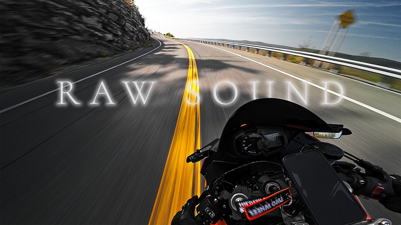 Kawasaki Ninja ZX6R | 4K POV Pure Sound Fall Ride