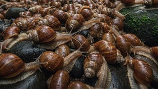 HUGE Backyard Discovery ! We Found Many Beautiful Snails Under the Plants