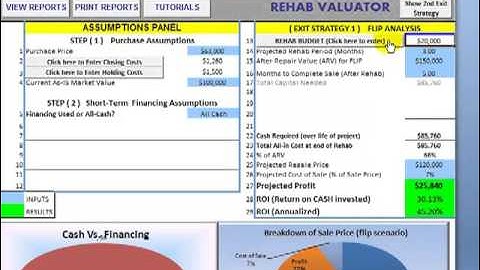 Rehab Valuator - Software Overview