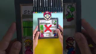 Mario &amp; Princess Peach#pinballs fixing maze game art#cardboard craft#BossMario#ytshorts