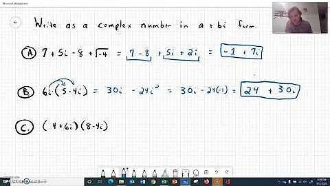 Complex Numbers Practice Problem 1