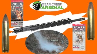 Bear Creek Arsenal 400 Legend review and range test with Winchester Deer Season XP and Power Point