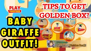 TIPS TO GET GOLDEN BOX? CUTE BABY GIRAFFE OUTFIT| FORGOTTEN ISLAND #haegin #playtogether