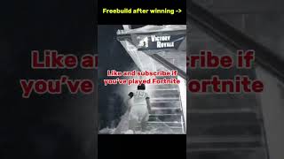 The freebuild after winning🤫 #fortnite #shorts #gaming #foryou