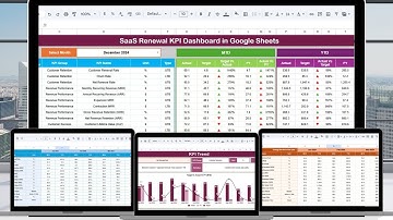 SaaS Renewal KPI Dashboard in Google Sheets