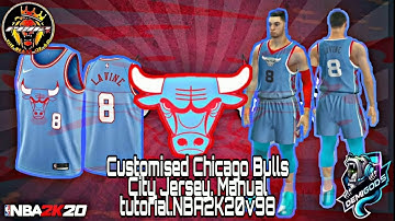 CUSTOMISED CHICAGO BULLS CITY JERSEY MANUAL TUTORIAL NBA2K20 V98