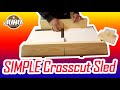 Diy simple crosscut table saw sled  juro workshop