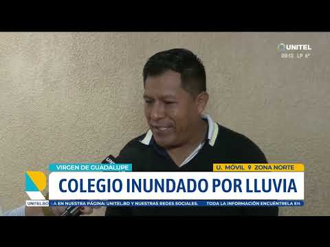 Daños en una escuela tras intensas lluvias