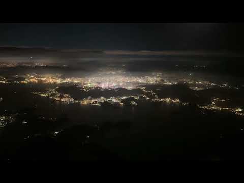 Flying away from HKG airport