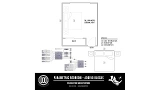 Parametric Bedroom Layout Part3 and design using Grasshopper for Rhino Script available for download Profile